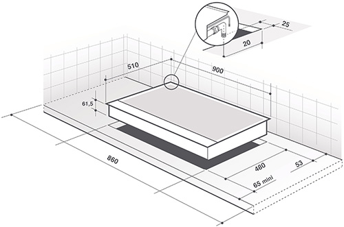 Газовая варочная панель 90 см De Dietrich DPE7929XF